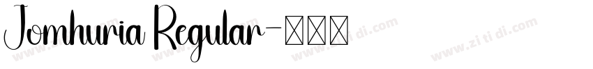 Jomhuria Regular字体转换